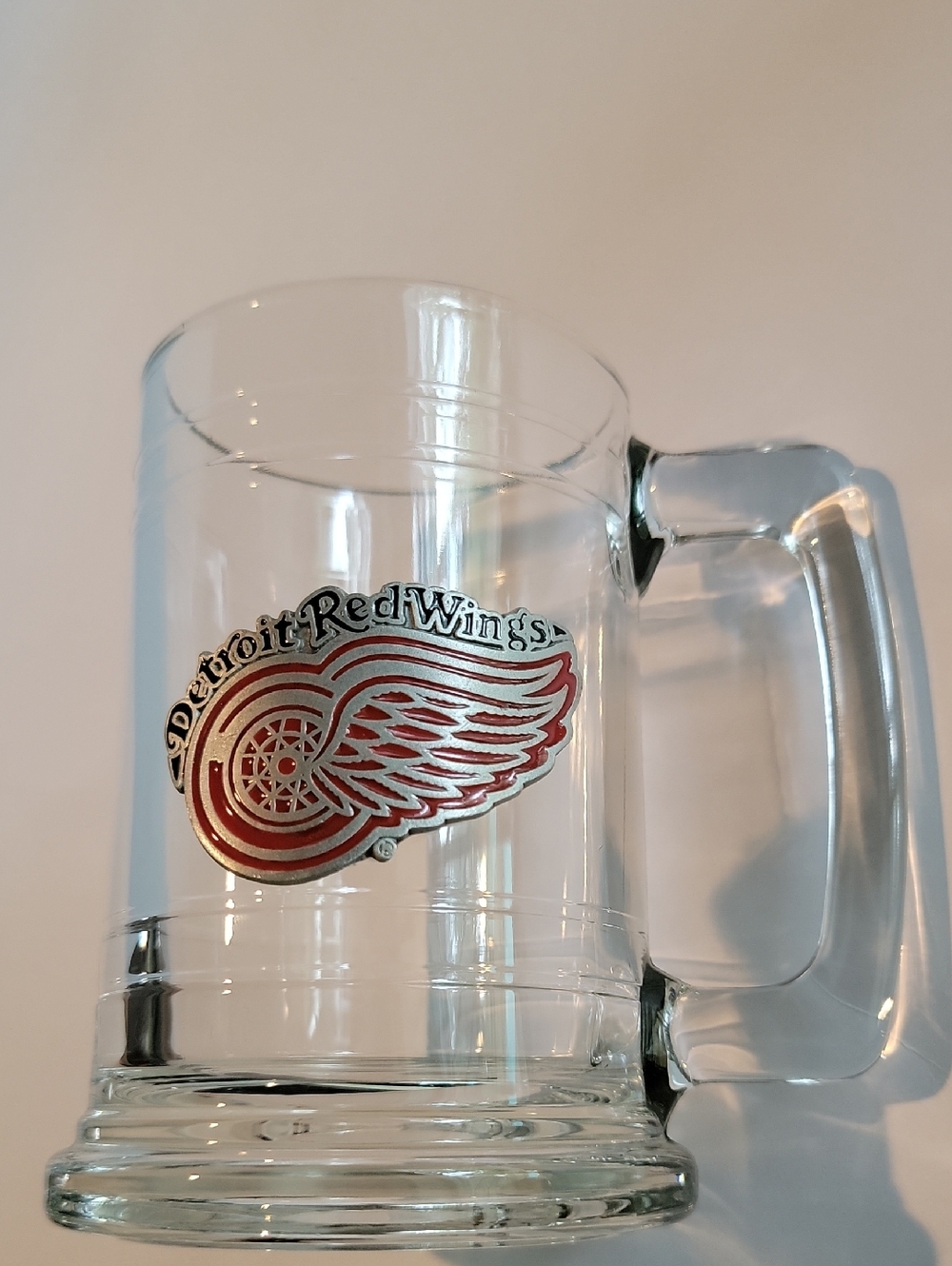 DETROIT RED WINGS GLASS MUG